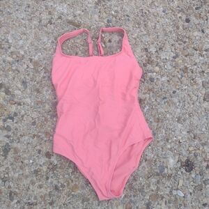 Source Unknown Pink One Piece Swimsuit